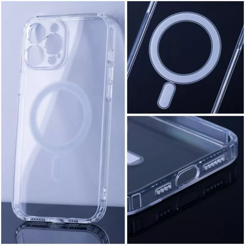 iLike Apple kotelo iPhone 16 Pro Clear Mag Cover (STR) MagSafe-yhteensopiva läpinäkyvä