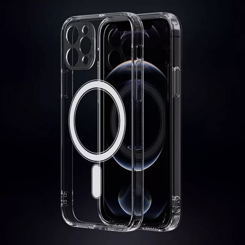 iLike Apple kotelo iPhone 16 Pro Clear Mag Cover (STR) MagSafe-yhteensopiva läpinäkyvä