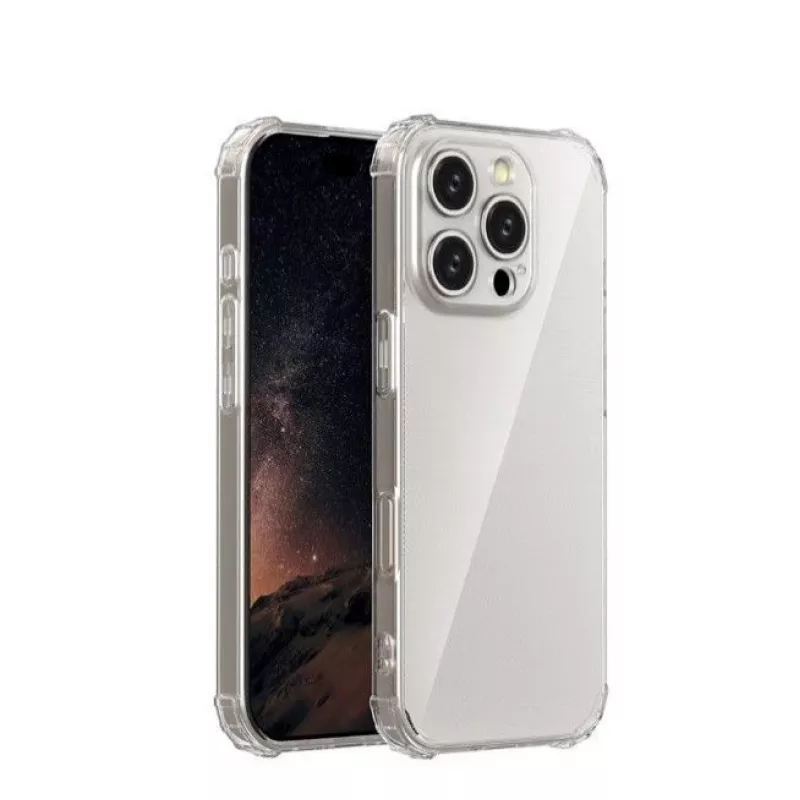 iLike Apple iPhone 12 / 12 Pro 6.1 tuuman Anti-Schock 1,5 mm -kotelo läpinäkyvä