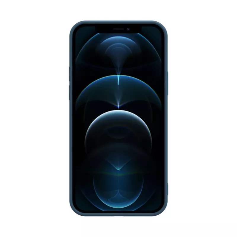 iLike Apple iPhone 12 Pro Max Nano Silicone -kotelo Midnight Blue
