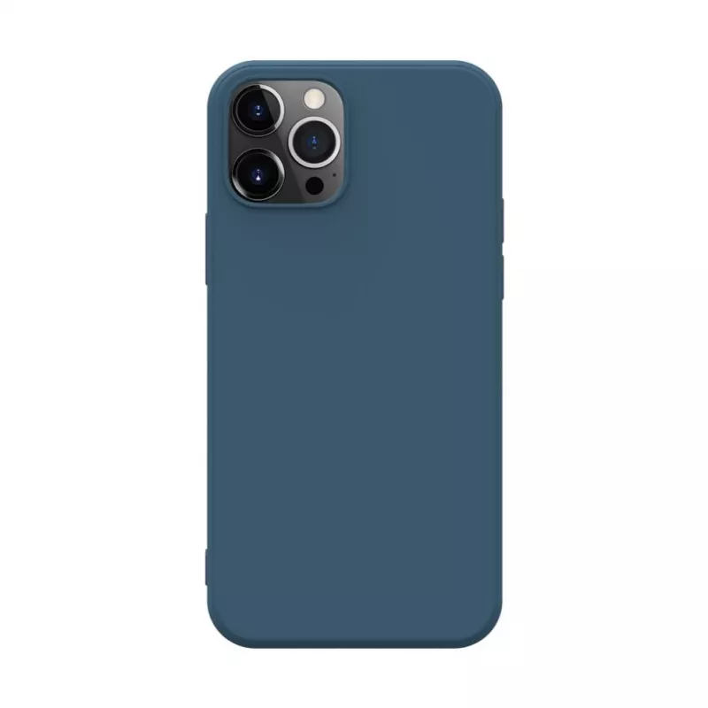iLike Apple iPhone 12 Pro Max Nano Silicone -kotelo Midnight Blue