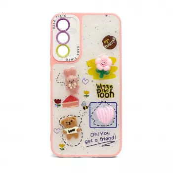 iLike Apple iPhone 13 Epoxy Cartoon -kuori pinkki