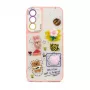 iLike Apple iPhone 13 Epoxy Cartoon -kuori pinkki