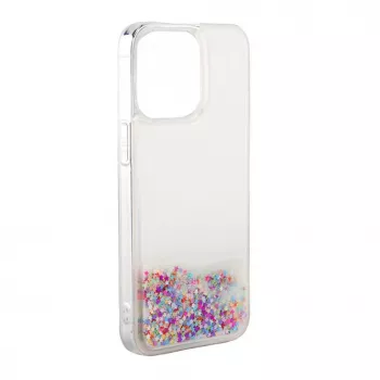 iLike Apple iPhone 13 silikonikotelo Water Glitter Rainbow