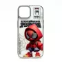 iLike Apple iPhone 14 PC-silikonikotelo Spider Sense valkoinen punainen