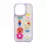 iLike Apple iPhone 15 Pro Epoxy Cartoon Cover violetti