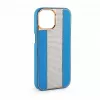 iLike Apple iPhone 15 Pro Max Diamonds and Leather Case sininen