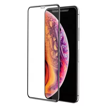 iLike Apple iPhone X/Xs 3D Curved Edge karkaistu lasi näytönsuoja musta