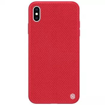 iLike Apple iPhone X/XS teksturoitu kova kotelo punainen