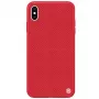 iLike Apple iPhone X/XS teksturoitu kova kotelo punainen