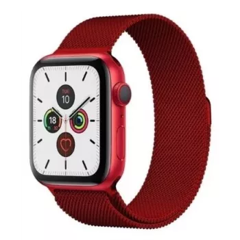 iLike Apple Magnetic Strap Watch 7/8 41 mm magneettiranneke rannekoru punainen