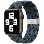 iLike Apple Watch 38/40/41mm punottu kangasranneke sininen