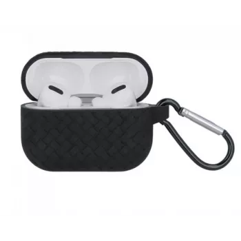 iLike punottu silikonikotelo Apple AirPods Pro - musta