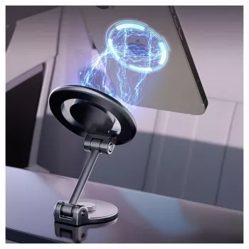 iLike C62 metallilevykiinnitys universaali magneettinen MagSafe-rengas koko älypuhelin säädettävä pidike musta