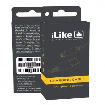 iLike latauskaapeli Lightning-laitteille CCI01 musta