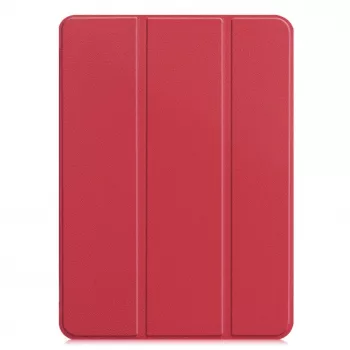 iLike Galaxy Tab A9 / A11 8.7 X110 Tri-Fold Eco-nahka jalustakotelo korallinpunainen