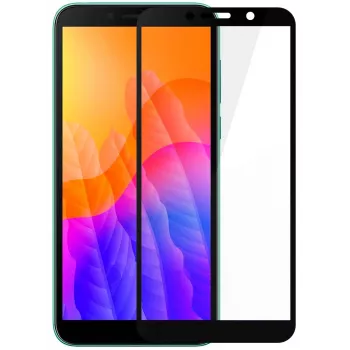 iLike Huawei Y5p 2.5D Curved Edge tempered glass -näytönsuojakalvo - musta kehys Full Glue