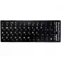iLike näppäimistötarrat ENG valkoinen / RUS valkoinen Qwerty musta