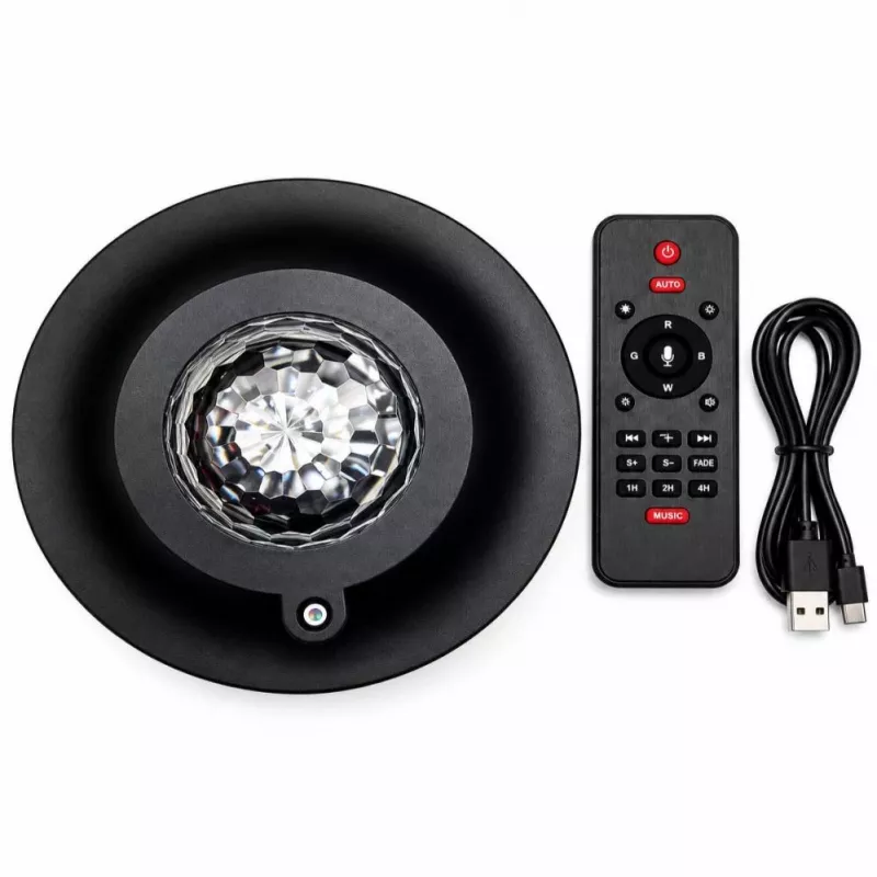 iLike LED-tähtiprojektori 21 efektillä musta