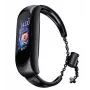 iLike metalliranneke Xiaomi Mi Band 6 / 5 / 4 / 3 musta