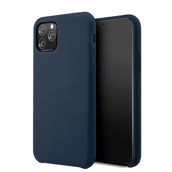 iLike Samsung Galaxy A12 / M12 Silicone Lite -kotelo - laivastonsininen