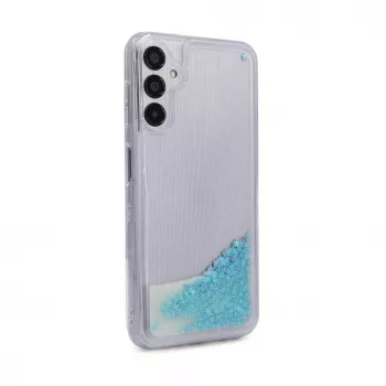 iLike Samsung Galaxy A14 5G silikonikuori Water Glitter sininen