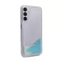iLike Samsung Galaxy A14 5G silikonikuori Water Glitter sininen