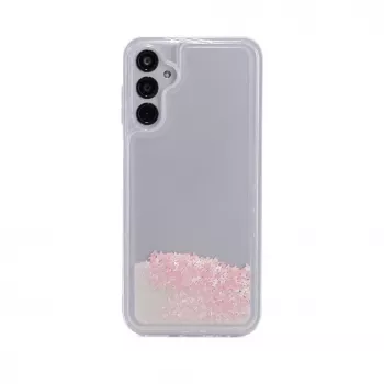 iLike Samsung Galaxy A14 5G silikonikotelo Water Glitter pinkki