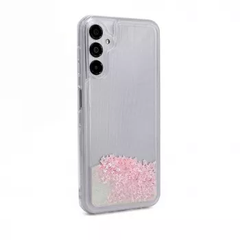 iLike Samsung Galaxy A14 5G silikonikotelo Water Glitter pinkki