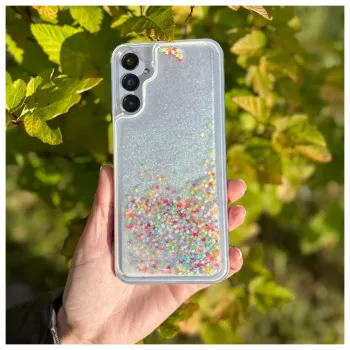 iLike Samsung Galaxy A14 5G silikonikuori Water Glitter Rainbow