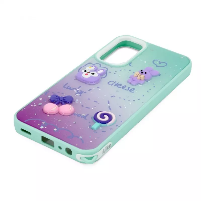 iLike Samsung Galaxy A15 Epoxy Cartoon kuori minttu
