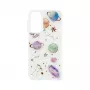 iLike Samsung Galaxy A15 Epoxy Cartoon -kotelo, valkoinen