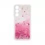iLike Samsung Galaxy A15 silikonikotelo Water Glitter pinkki