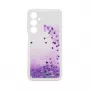 iLike Samsung Galaxy A15 silikonikotelo Water Glitter violetti