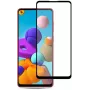 iLike Samsung Galaxy A21s 2.5D musta kehys Full Glue karkaistu lasi näytönsuojakalvo