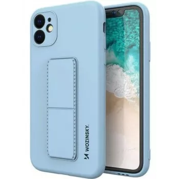 iLike Samsung Galaxy A22 5G Kickstand Case silikoninen jalustakotelo vaaleansininen