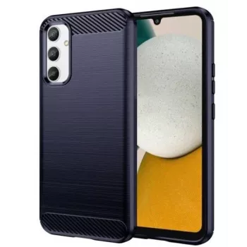 iLike Samsung Galaxy A34 5G joustava silikonikuori Carbon, sininen