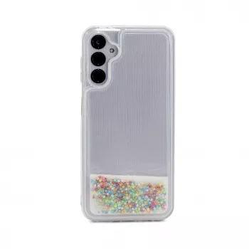 iLike Samsung Galaxy A34 5G silikonikuori Water Glitter Rainbow
