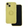iLike Samsung Galaxy A35 5G Finger Grip kuori keltainen