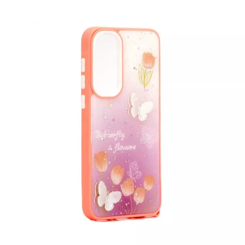 iLike Samsung Galaxy A35 EPOXY CARTOON COVER vaaleanpunainen