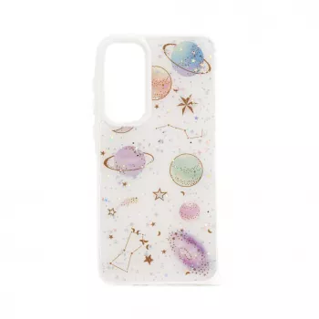 iLike Samsung Galaxy A35 Epoxy Cartoon -kuori valkoinen