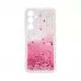 iLike Samsung Galaxy A35 silikonikotelo Water Glitter pinkki