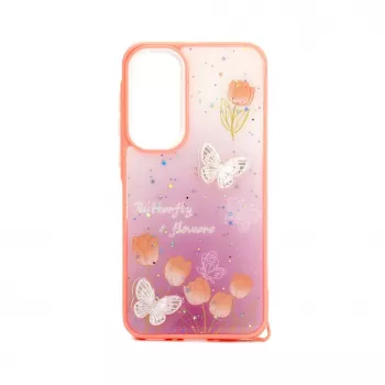 iLike Samsung Galaxy A55 Epoxy Cartoon -kuori vaaleanpunainen
