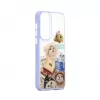 iLike Samsung Galaxy A55 Epoxy Cartoon -kuori valkoinen sininen