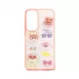 iLike Samsung Galaxy A55 Epoxy Cartoon -kuori valkoinen pinkki
