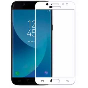 iLike Samsung Galaxy J3 (2017) J330 5D Curved Edge karkaistu lasinen näytönsuojakalvo valkoinen