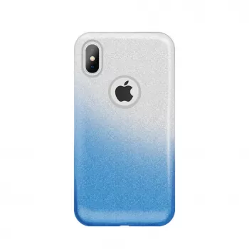 iLike Samsung Galaxy S7 G930 Gradient Glitter 3-in-1 kotelo sininen