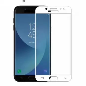 iLike Samsung J7 2017 J730 5D karkaistu lasi näytönsuoja valkoinen