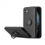 iLike Silicone Ring -kotelo Xiaomi Redmi 9C / 10A musta