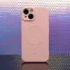 iLike Simple Color Mag -kotelo Samsung Galaxy A57 5G pinkki